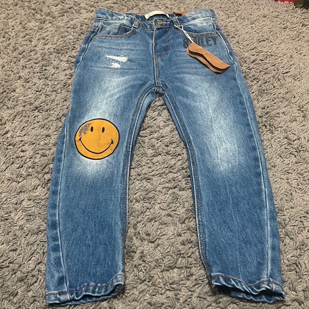 Zara Boys Smiley Jeans with Tags